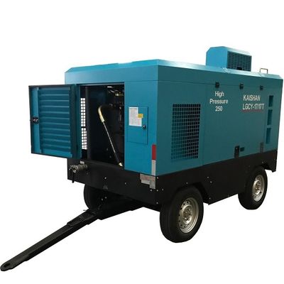 Wheel Mounted 17 Bar Portable Screw Air Compressor For Drilling Rig
