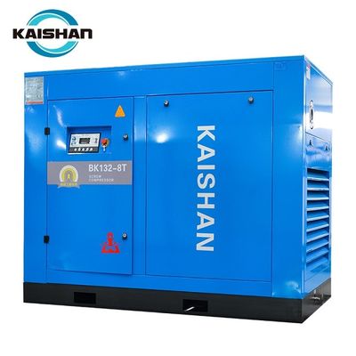 High Efficiency 170HP 132kw Oilless Industrial Screw Air Compressor 380V For Tunnel Engineering