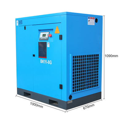 11Kw 15HP 116 Psi 8 Bar Industrial Screw Air Compressor Without Belt