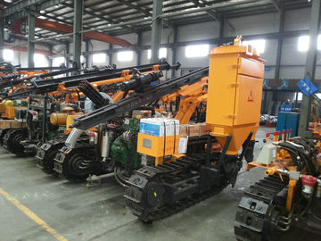 Crawler drilling rig with dust catcher for Quarry  , Highway , Water and electricity