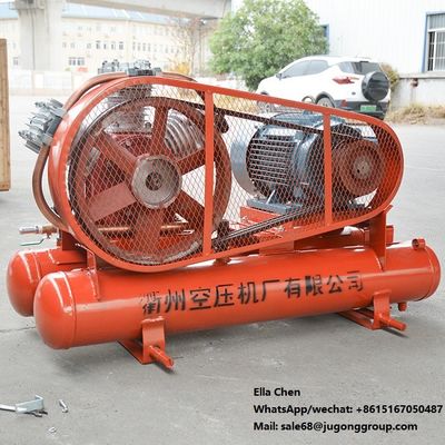 Silk 22hp Diesel Reciprocating Mining Air Compressor For Pneumatic Jack Hammer
